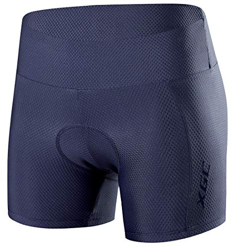 XGC Cykelunderbyxor för kvinnor cykelshorts cykelbyxor med elastisk ventilerande 4D gel sittdynor med hög densitet