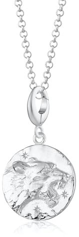 Lily Charmed - 925 Sterling Silver Leo Zodiac Pendant Necklace