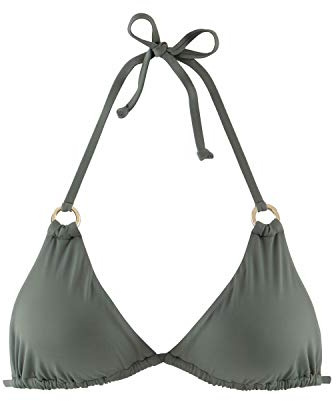 Lascana Damen Triangel-Bikini-Top | mit Zierringen