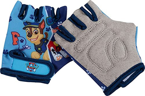 TataWay - Paw Patrol Kinder Fahrradhandschuhe | Fingerloses Design | Bunte Paw Patrol Grafik | Ideal für kleine Sportler, Blau, Einheitsgröße, Baumwollmischung