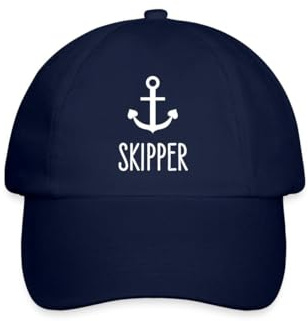 Spreadshirt Skipper Kapitän Anker Baseballkappe
