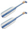 LIFKOME 2 Piezas DecoracióN NáUtica De Pared De Madera Azul Colgante Adorno Vintage Para Casa De Playa O Bar