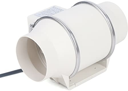 SHZICMY Ventilador extractor de bajo consumo, ventilador de canal, ventilador de baño, ventilador de tubería, ventilador para cocina, baño, garaje, diámetro de 100 mm
