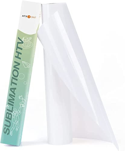 HTVRONT Lámina flexible transparente para sublimación, 30,5 x 152,4 cm, mate, para ploter de tela de algodón claro