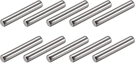 METALLIXITY 50Stk Dübelstifte 304 Edelstahl Regalstifte für Metall Gerät Möbel Einbau DIY 2.5x12mm