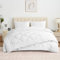 Aisbo Piumino Letto Piazza e Mezza 4 Stagioni 200x220, Set Piumone Estivo 150gsm + Primaverile/Autunnale 300gsm, Bianco