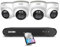 ZOSI 2.5K PoE Caméra Surveillance Extérieure, 8CH 5MP NVR avec HDD 2To, Kit de Surveillance de Caméra Dôme PoE 4X 4MP avec Audio, Détection de Personne, Vision Nocturne 100ft, C220