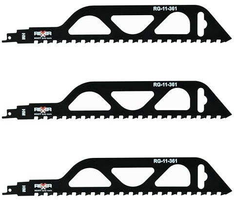 REXXER HM Säbelsägeblätter für Porenbeton 305 mm – 3 Stück