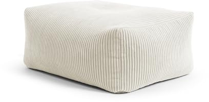 SITTING POINT only by MAGMA Shara Sitzhocker Roll aus Cord – 55x65x35 cm Pouf mit EPS-Füllung – Cord Sitzsack, Fußhocker fürs Wohnzimmer, Kinderzimmer & Gaming Zimmer – pflegeleichter Bezug