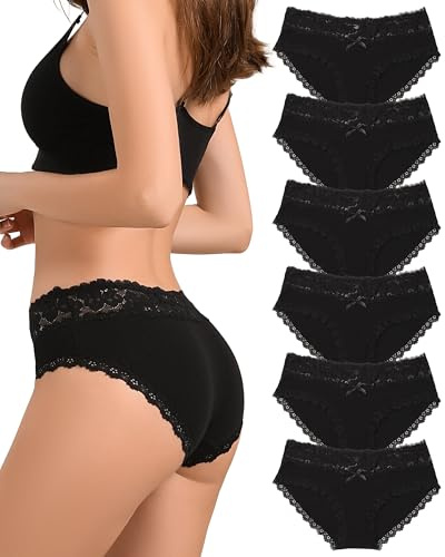 Levao Donna Cotone Slip Bikini Elasticizzato Mutandine a Vita Bassa Traspiranti Slip Elasticizzati Confezioni Multiple S-XL