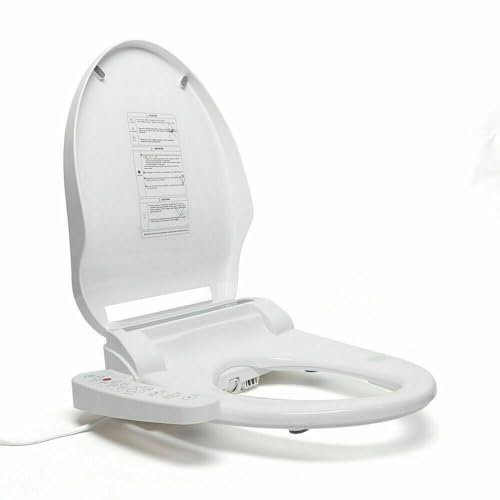 Absenkautomatische Bidet Sitz Smart Dusch WC Aufsatz Toilettensitz Elektrisch Gewärmter Intelligenter,mit Düse Japanische Toilette Dusche Beheizter Absenkautomatik,Einstellbarem Wasserdruck