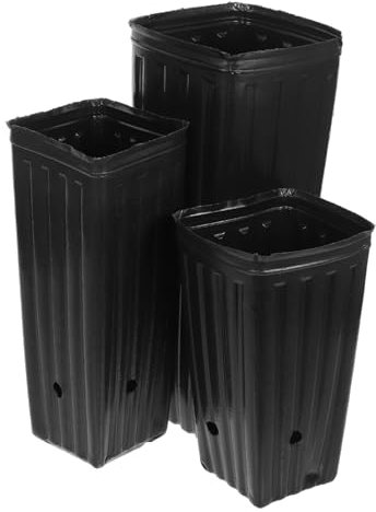 BESPORTBLE Set Da 60 Vasi Da Vivaio in Plastica Spessa Per Piante e Fiori, Tazze Da Coltivazione Per Ortaggi e Giardino Ventilazione Radici Per Crescita Sana