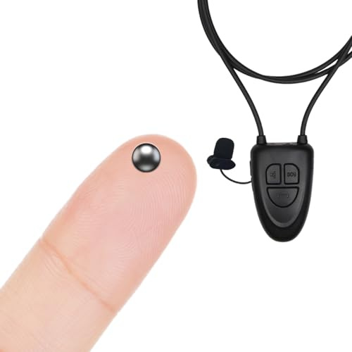 Pinganillosocultos Pinganillo Esami Bluetooth Nascosto - Auricolare Spia Invisibile Senza Fili Copia Esami. (Supernano + V4, Nero con Microfono)