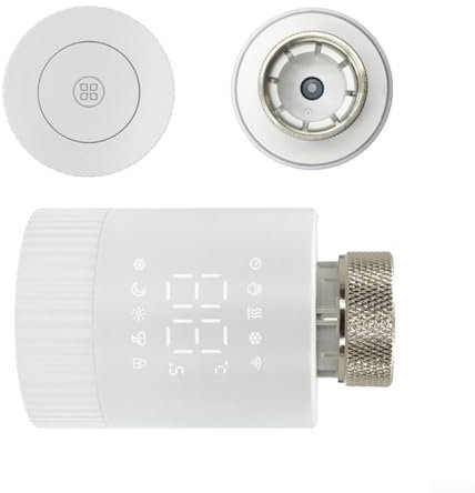 Termostato inteligente TRV para Tuya WiFi, válvula de radiador termostática WiFi programable, controlador de temperatura soporta control de aplicación (5 piezas)