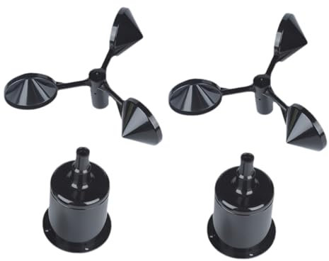 FUNOMOCYA 2 Stück Abs Windmesser Gehäuse Windrichtungsanzeiger Ersatzteil Windmessgerät Schutz Für Wetterstation Landwirtschaft