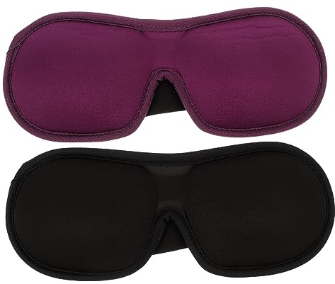 HAPINARY 2stücke Schlafaugenmaske Augenbinde Einfache Eyeshade Nickerchen Augenklappe Für Reisen Camping Büro Drinnen Draußen