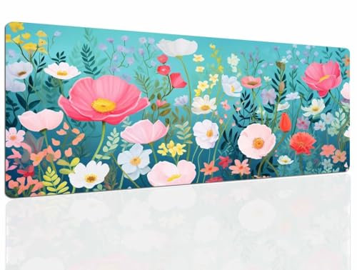 Tapis de Souris Plants, Tapis Souris XXL, 1600x800x4mm Tapis de Bureau Gaming AntidéRapant, Tapis Bureau étanche, sous-Main pour Clavier et Souris, Mouse Pad Mat, pour Gamer, Ordinateur, Pc 943