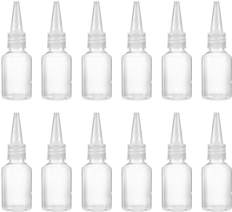 JYNXOR Squeeze Bottle Lot de 12 bouteilles en plastique avec couvercles pour sauce ketchup olive moutarde liquide 10 ml