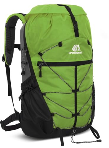 Hnayett 35L Hiking Backpack Waterproof Camping Rucksack for Men Women Travelling School Work Lightweight Daypack Trekking Outdoor Sports Day Pack