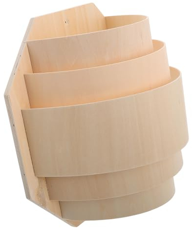 Adorainbow Paralume in Legno per Lampada da Sauna Piccolo, Resistente ad Alta Temperatura, Copriparalume Traslucido per Sauna Illuminazione Soffusa e Design Leggero