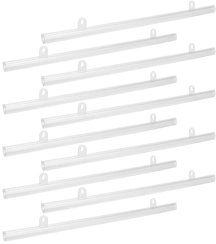 Baluue Barra di Sospensione in Pvc per Poster 10 Pezzi, Facile da Appendere e Stabile, per Casa e Esposizioni Pubblicitarie