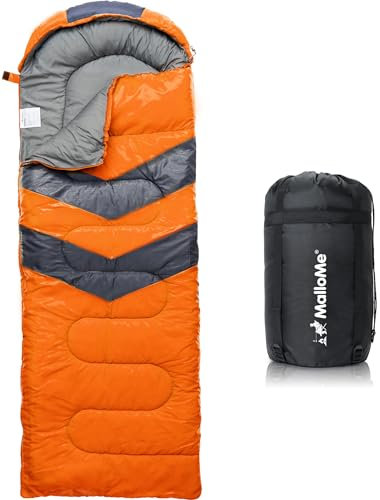 MalloMe Schlafsack Outdoor - Schlafsack Erwachsene und Kinder - Schlafsack Winter, Schlafsäcke, Camping Sleeping Bag, Deckenschlafsack - Winterschlafsack - Leicht, Tragbar, Warm, Deckenschlafsäcke