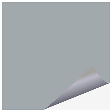 Fliesenfolie am Stück - Fliesenaufkleber selber zuschneiden | Bastelfolie | Küchenfolie Meterware (100 cm x 63 cm) silber (glänzend)