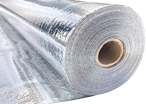 SmartFOIL- 4ft x 250ft Industrial Grade Radiant Barrier 1000 sq. ft roll - Attic Foil, House Wrap, Reflective Insulation - Perforated, Breathable - Engineered FOIL (Blocks 95% of Radiant Heat)