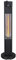Devola Patio Heaters (1.6kW Forum Blaze Floor Standing Patio Heater, Remote Control), Built in 3 Variable Heat Settings, Black Finish, Includes Tip Over Safety Switch - ZR-32300