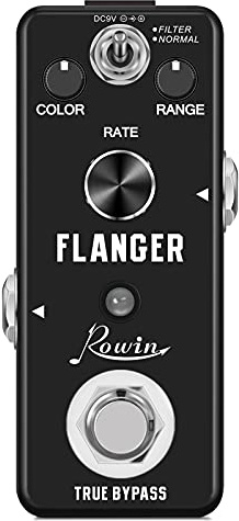 Rowin Flanger Guitar Pedal - Analog Flanger Effects with 2 Modes, True Bypass