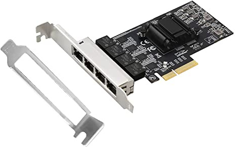Quad-Port 2.5GBase-T PCIe Netzwerk Adapter RTL8125B 2500/1000/100Mbps PCI Express Gigabit Ethernet Karte RJ45 LAN Controller Unterstützung PXE für Windows/Linux/MAC mit Low Profile