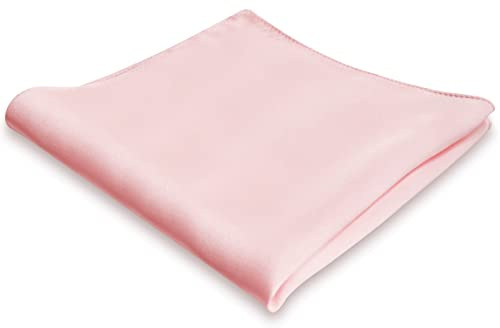 Mr.Van 100% Seide Einstecktuch für Herren, Elegant, Weiß, Weich, 35 * 35 cm, 16,5 Momme Seideneinstecktuch Einfarbig Uni