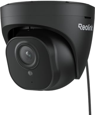 REOLINK 4K Security Camera Outdoor System, IP PoE Dome Surveillance Camera with Human/Vehicle Detection, 100Ft 8MP IR Night Vision, Work with Smart Home, Up to 256GB SD Card, RLC-820A (Black)