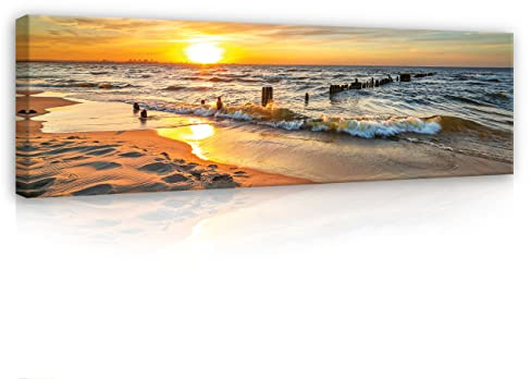 WallArena Leinwand Bilder 145x45 cm