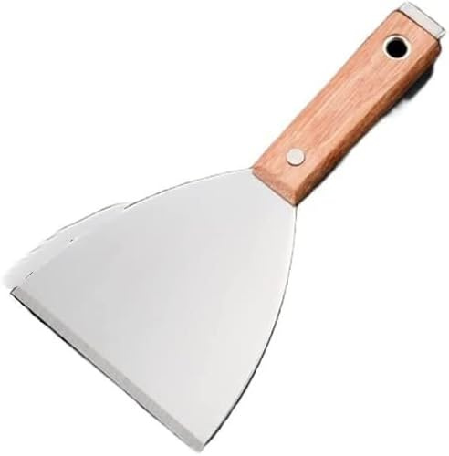 Spachtelmesser, Tapetenschaber, Metallspachtel, Schaberwerkzeug, Putzkelle, Spachtelmesser mit Holzgriff, Schaberklinge, Edelstahl, schräge Klinge, Reinigungsmesser, Schaufel, Spachtel, Spachtel, Bauw