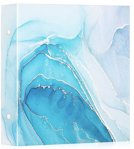 Lanpn Photo Album 6x4 1000 Pockets, Extra Large Big Capacity Leather Hardcover Large Photo Book that Holds 1000 Vertical and horizontal Pictures Azure