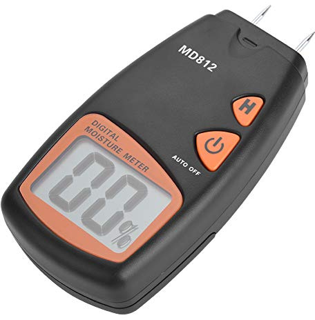 Testeur d'humidité du Bois LCD Numérique 2/4 Broches Hygromètre du Bois Détecteur d'humidité Applicable pour Mesurer la Teneur en Eau de Divers Matériaux