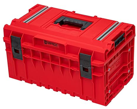 QBRICK SYSTEM Werkzeugkoffer Werkzeugkasten Leer Werkzeugkiste ONE 350 2.0 Technik RED Ultra HD Rot 600 x 400 x 330 mm