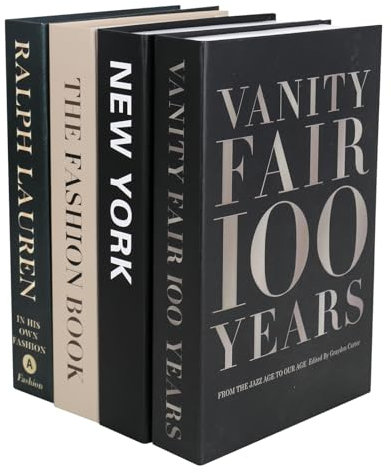 XCRPRT Libros decorativos para decoración del hogar falso apiladas caja de almacenamiento estantería mesa de café