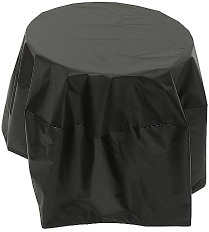 Parliky Copertura Per Barbecue Rotonda Telo Protettivo Anti-uv e Antivento Per Fuochi Da Esterno Design e Resistente Per Focolari