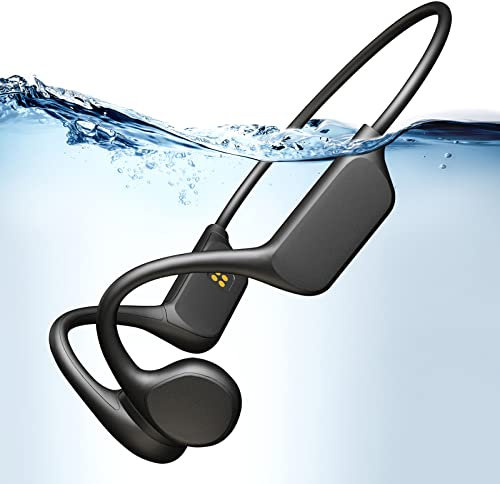 Casque de natation étanche IPX8, lecteur MP3 32 Go, Bluetooth 5.3, écouteurs de sport sans fil ouverts, microphone intégré