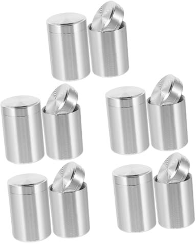 PHENOFICE 5 Stück Aus Titanlegierung, Teebehälter, Multifunktionaler Vorratsbehälter, Teedose, Antikes Teeglas, Teezubehör, Trockenobstglas, Metall Lebensmittelbehälter, Tee Vorratsglas,