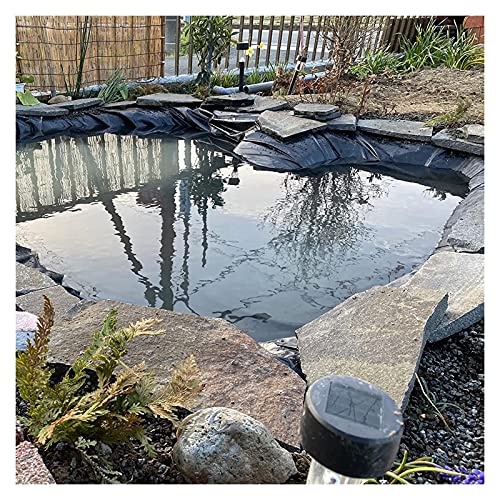 Durable 0.32mm Pond Liners - Tear & Cold Resistant Reinforced Tarpaulin for Fish & Plants, Prefabricated 3x6m (9.84x19.7ft) - Safe & Reliable Outdoor Water Feature Solution