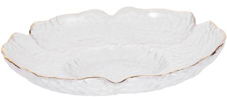 ZUNOXAZ Sottobicchiere Vetro Trasparente Fiore con Tappetino Spessore Rinforzato Resistente al Calore per Tazze da tè e Piatto Multifunzionale e Ufficio