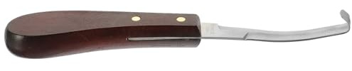 Toyvian Cuchillo para Pezuñas Profesional Reutilizable para Diestros, Herramienta Compacta y Resistente al Desgaste para Cortar Cascos en Pasturas