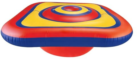 Ronyme Inflatable Balance Seesaw Balance Board Rocker Base PVC Construction For Interactive Fun Suitable for youth programs after school indoor recreation