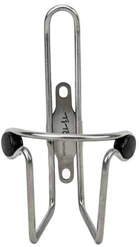 TiTo Titanium Flaschenhalter für Fahrräder,Titan Ultraleichter Strapazierfähiges Outdoor Legierung MTB/Road Bike Wasser Flasche Käfig für Jedes Fahrrad Einfache Installation(Polierte Oberfläche)