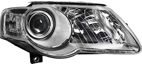 Diederichs Scheinwerfer rechts H7+H7 inkl. Motor für VW Passat 3C B6 Bj. 05-11 mit LWR, Chrom, Halogen, Erstausrüsterqualität, E-Typ-geprüft