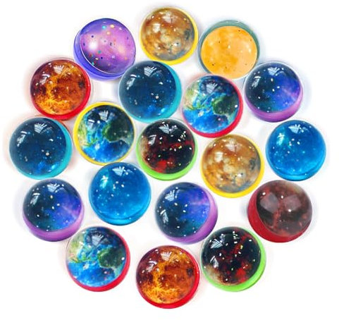 Jatidne Flummies für Kinder Flummi Kindergeburtstag Gastgeschenke Mitgebsel Kindergeburtstag 5 6 7 8 9 10 Jahre 24er Pack