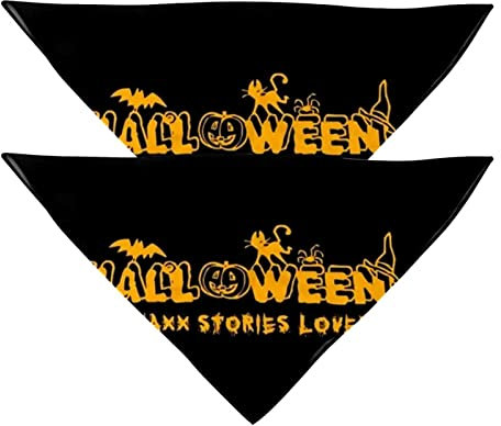 2 Stück Hundehalstuch, Stechpalme, Halloween, Mädchen, Jungen, Haustier-Lätzchen, Hundeschal, Halstuch, waschbar, Zubehör für kleine, mittelgroße und große Hunde, Welpen, Katzen, Haustier